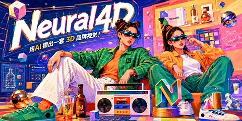 Neural4D 更新 2.5 集成 AI 功能!3D 素材制作削减跨软件切换频次-创客网络